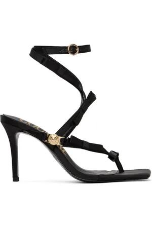 VERSACE Black Emily Heeled Sandals