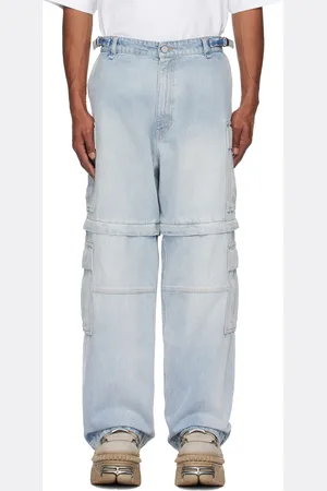 Vetements Blue Convertible Denim Cargo Pants