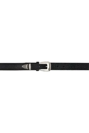 LEMAIRE Black Minimal Western Belt