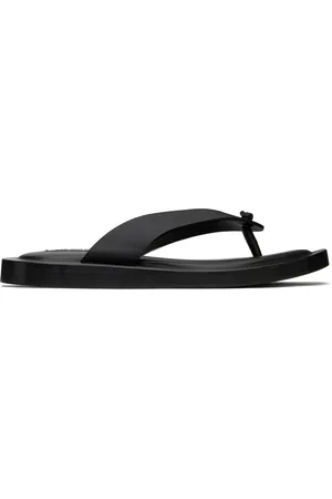 Jil Sander Black Thong Sandals