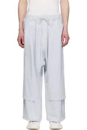 Y-3 Gray 3-Stripes Openhem TP Sweatpants