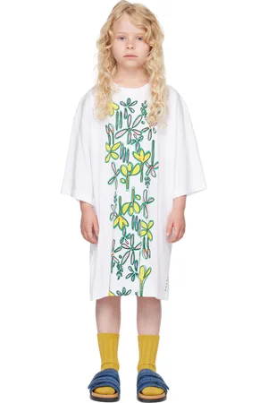 Marni Kids White Carioca Print Cover Up