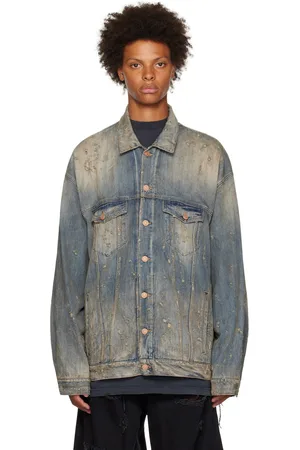 Balenciaga Blue Oversized Denim Jacket