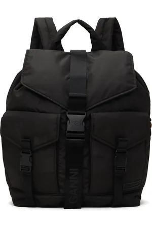 Ganni Black Tech Backpack
