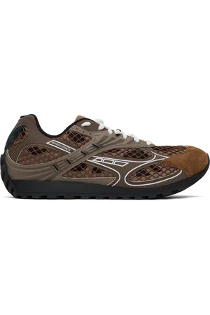 Bottega Veneta Brown & White Orbit Sneakers