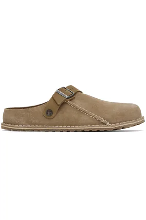 Birkenstock Beige Regular Lutry Premium Suede Slip-on Loafers