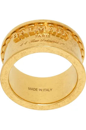 Balmain Gold Signature Tubular Ring