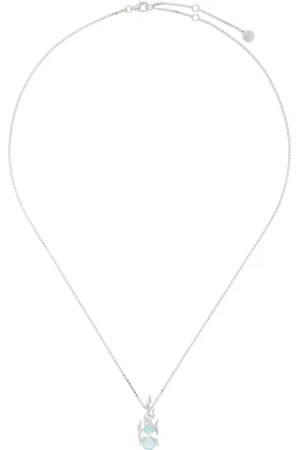 ALAN CROCETTI Silver Mini Gem in Heat Necklace