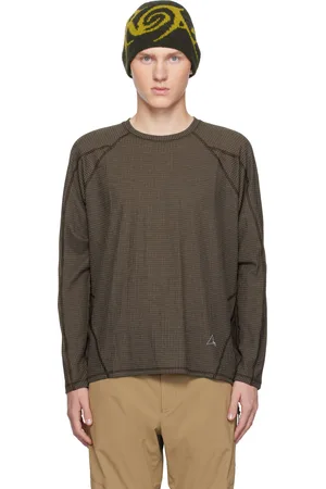ROA Brown Base Layer Stretch Ripstop Longsleeve T-shirt