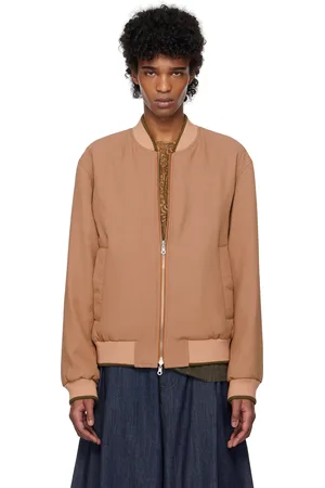 DRIES VAN NOTEN Pink Gabardine Reversible Bomber Jacket