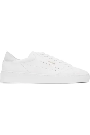 Axel Arigato White & Gray Court Sneakers
