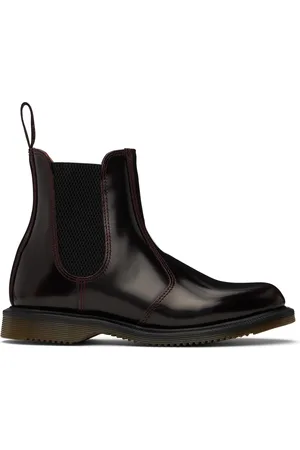 Dr. Martens Burgundy Flora Arcadia Chelsea Boots