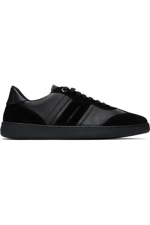 Salvatore Ferragamo Black Signature Low Sneakers