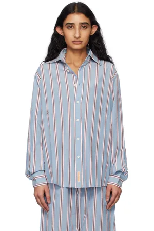 BODE Blue Regatta Stripe Shirt