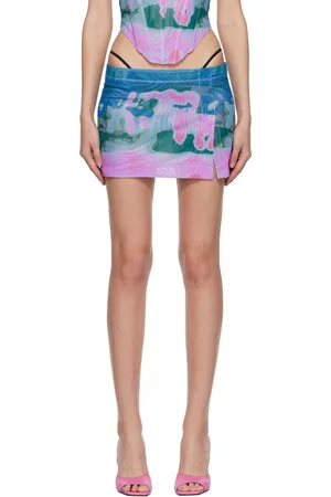 Miaou Multicolor Micro Miniskirt