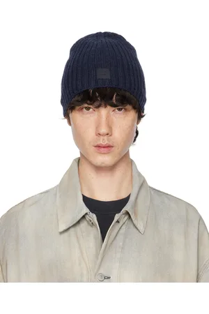 Acne Studios Navy Knitted Beanie