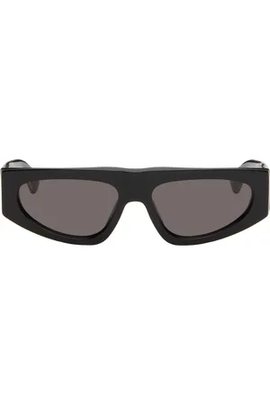 Bottega Veneta Black Rectangular Sunglasses