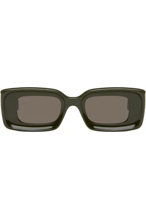Loewe Khaki Rectangular Sunglasses
