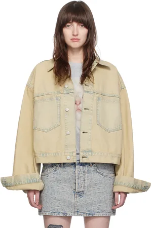Acne Studios Beige Oversized Denim Jacket