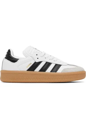 adidas Big Kids White & Black Samba XLG Sneakers