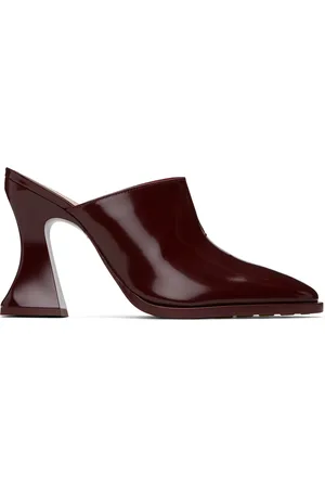 Bottega Veneta Burgundy Cha-Cha Mules
