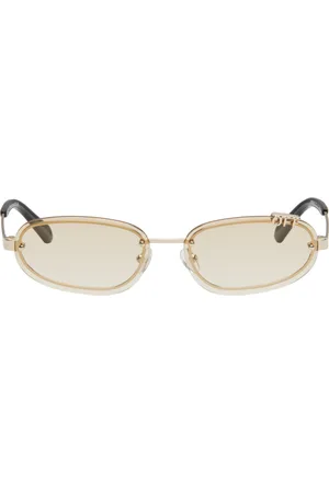 OFF-WHITE Gold Miami Sunglasses