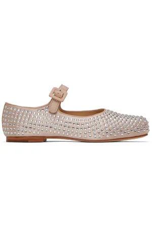 SANDY LIANG Pink Mary Jane Pointe Ballerina Flats