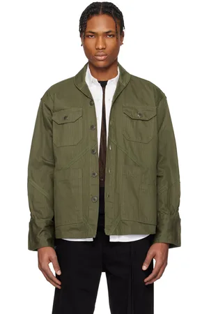 GREG LAUREN Khaki Boxy Jacket