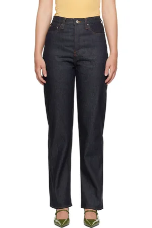 Totême Navy Twisted Seam Jeans
