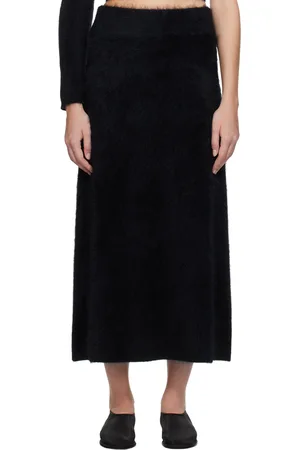 Lisa Yang Black Asta Midi Skirt