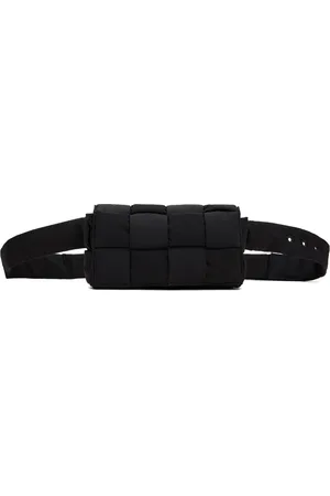 Bottega Veneta Black Cassette Tech Belt Bag