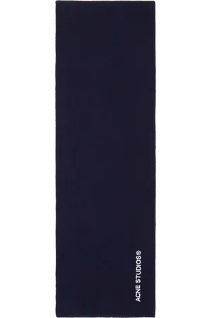 Acne Studios Navy Kornoto Vintage Scarf