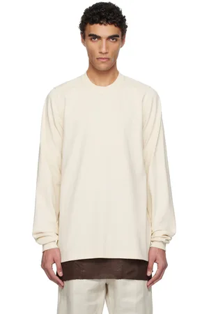 Rick Owens Off-White Hollywood Short Crewneck LS Sweatshirt