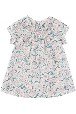 BONPOINT Baby White & Pink Jadila Dress
