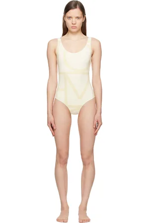 Totême Off-White Monogram Swimsuit