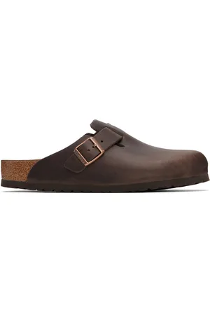 Birkenstock Brown Regular Boston Slip-on Loafers