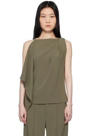 Proenza Schouler Khaki Alyssa Tank Top