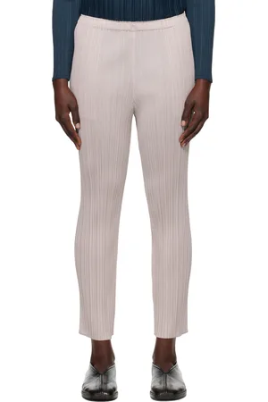 PLEATS PLEASE ISSEY MIYAKE Gray New Colorful Basics 4 Trousers