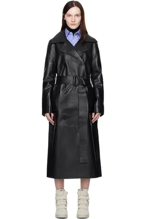 Stand Studio Black Paris Leather Coat
