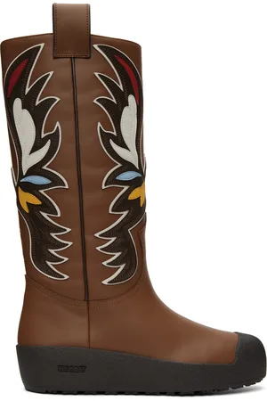 Bally Brown Curling Chambery Combat Boots