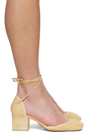 LEMAIRE Yellow Micro Ballerina 55 Heels