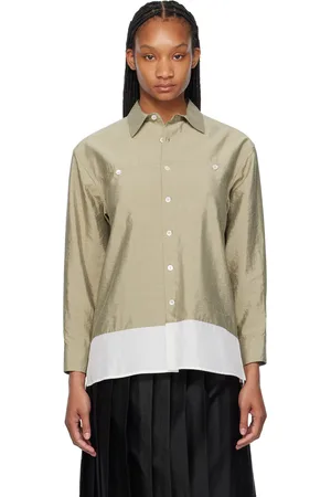 UMBER POSTPAST Green Paneled Shirt