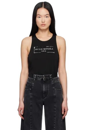 Maison Margiela Black Logo Tank Top