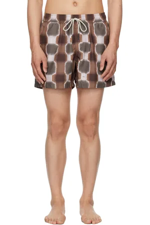 Oas Brown Sable Totemic Swim Shorts