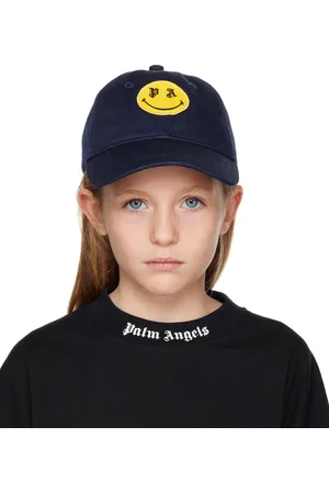Palm Angels Kids Navy Smiley Baseball Cap