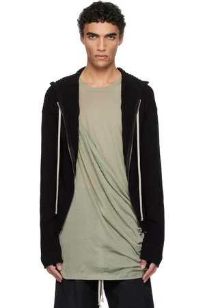 Rick Owens Black Hollywood Zipped Hoodie