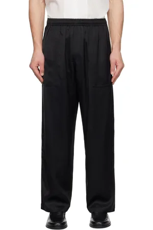 BODE Black Satin Track Pants
