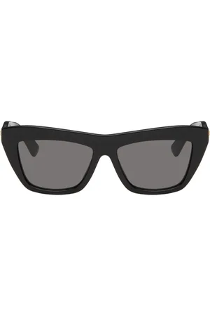 Bottega Veneta Black Cat-Eye Sunglasses