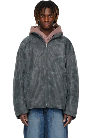 JUUN.J Gray Organza Padded Jacket