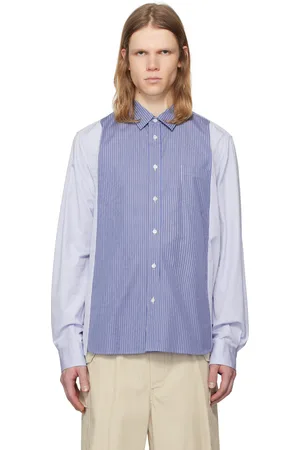 SACAI Blue Cotton Poplin Shirt